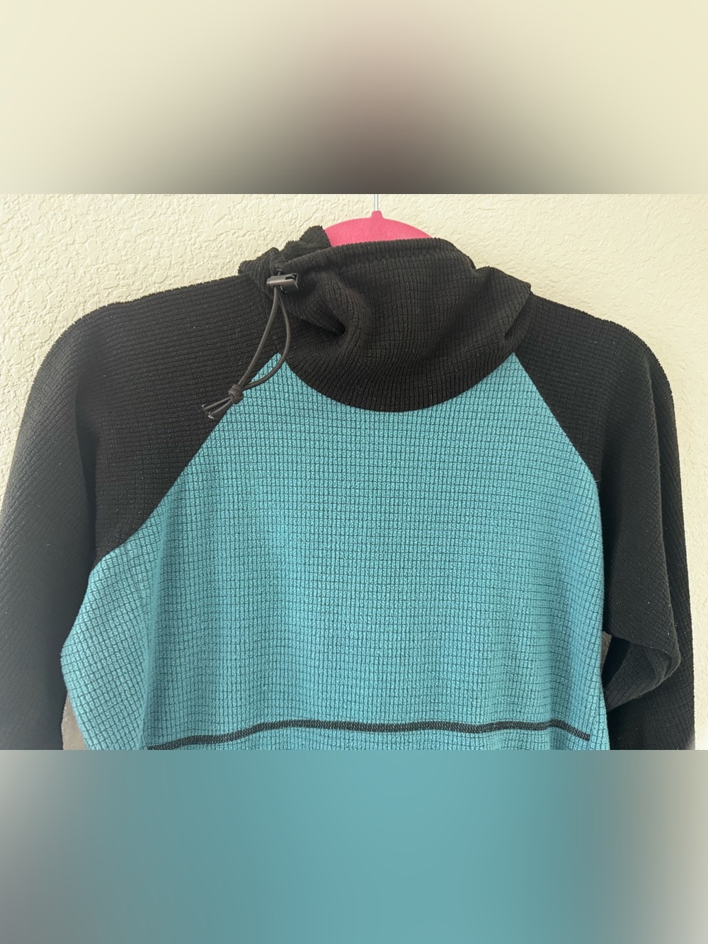 Melanzana Micro-Grid Hoodie Blue Black - Picture 6 of 10